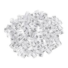 Clothes Hanger Marker 2XS Size Fits 3mm Rod Garment Transparent 150 PCS