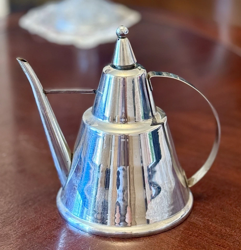 Dispensador italiano vintage de acero inoxidable Cruet Vev INOX 1 litro 18/10 Foto 2 de 4