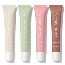 Lakerain Lip Balm Butter Summer Special Set 4 Pack Vanilla Iced Coffee Cake Seal