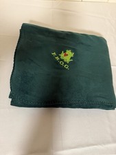 Port  Company FROG Fleece Throw Blanket Green 50x60 Polyester