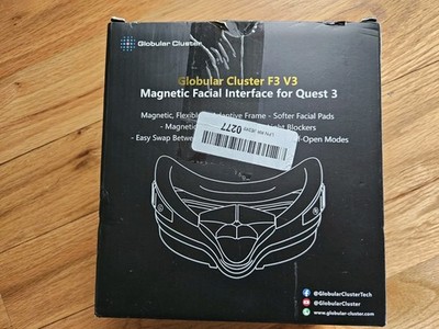 Globular Cluster F3 V3 Magnetic Facial Interface for Quest 3, Flexible and Adapt