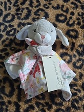 Modern Moments Gerber Lovey Security Baby Blanket Pink Floral Plush 12" NEW