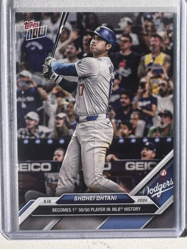 2024 TOPPS NOW SHOHEI OHTANI 1ST 50/50 PLAYER  CARD DODGERS