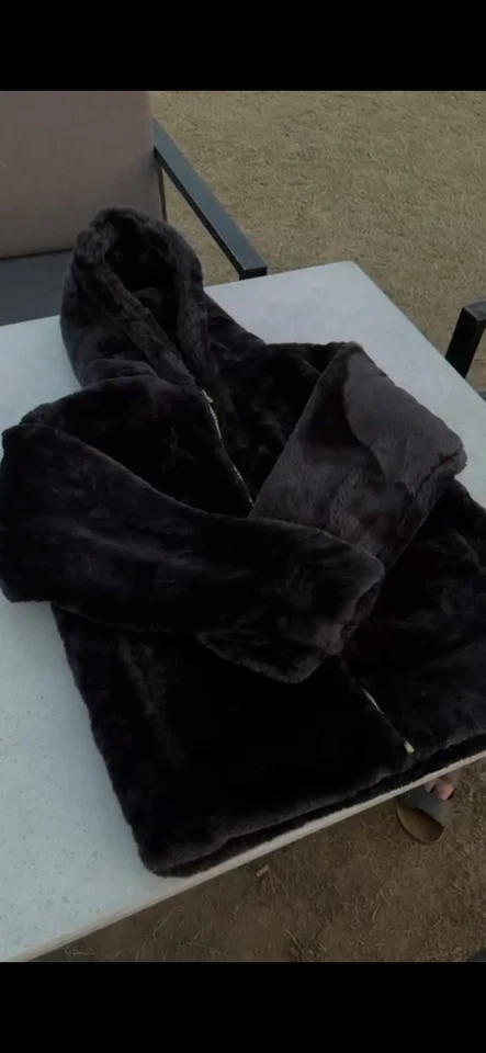 Chaqueta Esponjosa Premium Mezcla Mohair - Acogedora Ropa de Invierno Foto 2 de 4