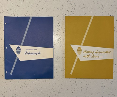 #ad #ad Sears National Training Employee Manual Salespeople Merch Booklet Lot Of 2 1950s $75.00