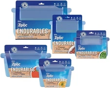 Ziploc Endurables Pouch and Containers 5 Piece Variety Pack (Open Box)