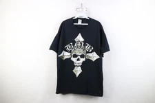 Vintage Y2K Mens XL Faded BMB Bret Michaels Band Short Sleeve T-Shirt Skull