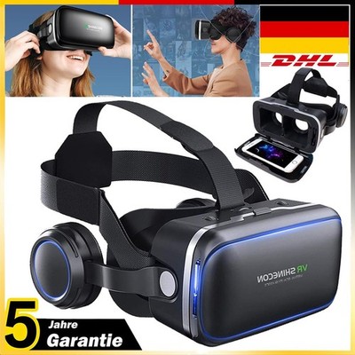 VR Brille mit Headset 3D VR Glasses Virtual Reality Brille für 4'' - 6'' Handy NEU