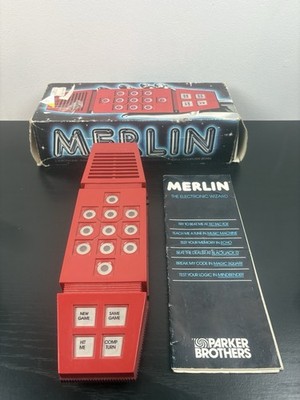 1978 Merlin 3200 Electronic Wizard Parker Working Tested With Box And Manual