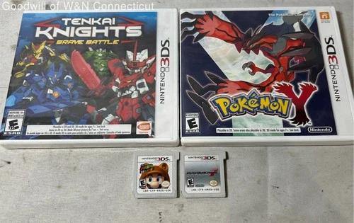 Pokemon Y Mario Kart 7 Super Mario 3D Land 4 Nintendo 3DS Game Lot