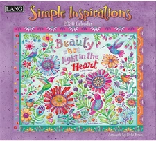 Simple Inspirations 2026 Wall Calendar – 12-Month Calendar with Stapled Binding,