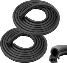 2X 13.5 Ft Door Rubber Weatherstrip Seal For 86-07 Peterbilt 359 370 377 379 380