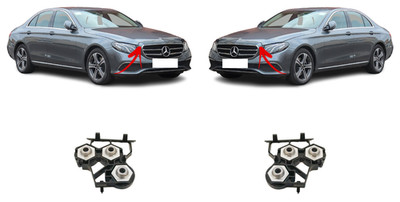FÜR MERCEDES-BENZ E W213 2016 - 2024 NEU KÜHLERHALTER HALTER PAAR SET VORNE