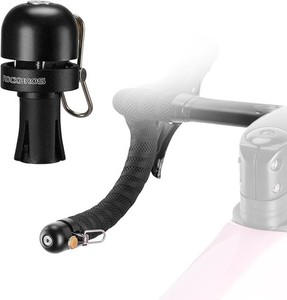 ROCKBROS Bike Handlebar End Plug Bell 100dB Lound Aluminum Alloy 18-25mm Black