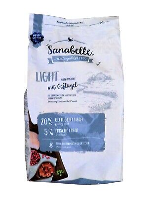 protein psykologisk Identitet Sanabelle Light Katzentrockenfutter mit Geflügel - 10kg online kaufen | eBay