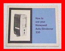 HONEYWELL AUTO STROBONAR 330 FLASH CAMERA INSTRUCTION MANUAL PLUS FREE SHIPPING 