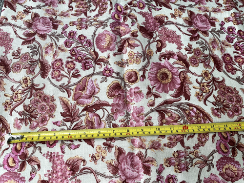 Vintage Jonelle Arabella Cotton Canvas Floral Fabric 124 cm W x 2.5 m L - Picture 4 of 6