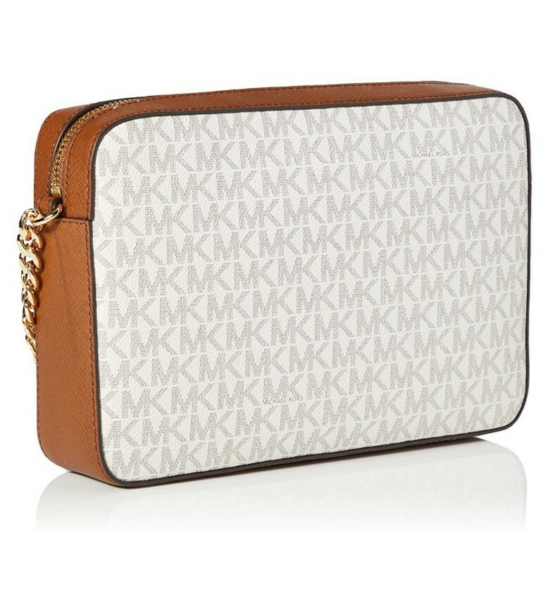 Michael Kors Jet Set Travel Optic Crossbody Bag - White for sale  