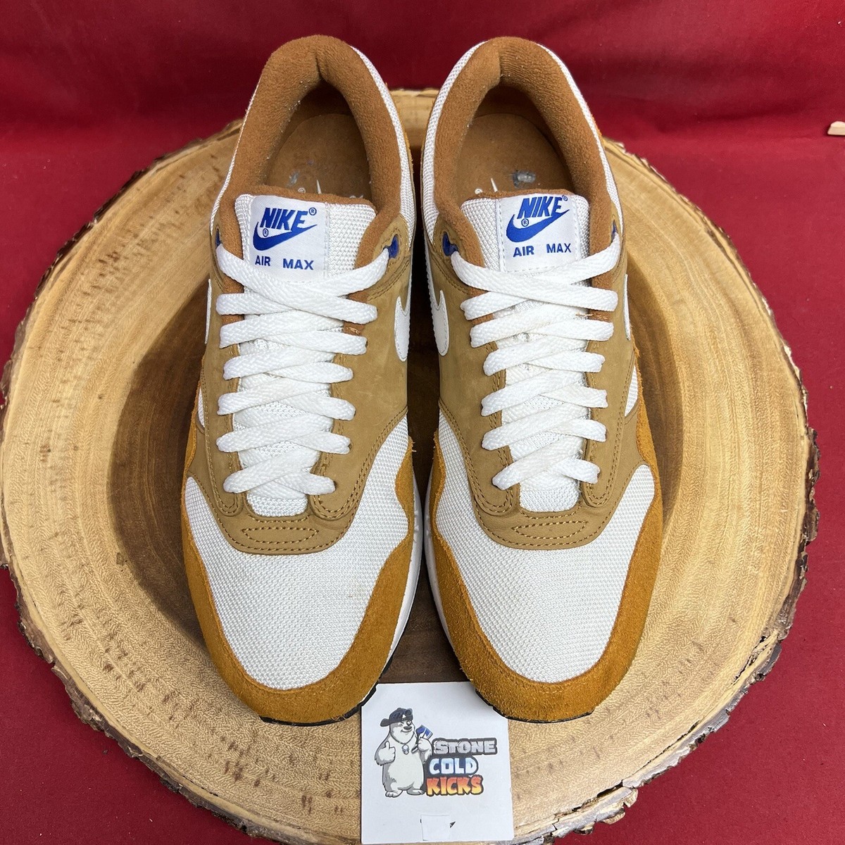 Nike Air Max 1 Premium Retro Size 10.5 Yellow Gold Volt 95