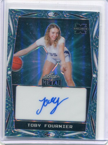 2024 Leaf Autographs Toby Fournier Rookie Blue Ink Auto 68/99 Duke Color Match