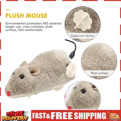 Plush Mini Plush Mouse Soft Rat Interactive Toys Cute Training Game Cat Supplies