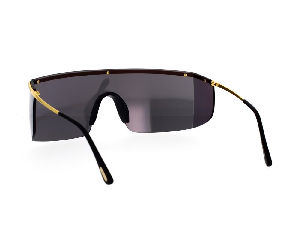 TOM FORD Shield Sunglasses PAVLOS-02 FT0980 30C Gold / Grey Mirror 150mm image 7