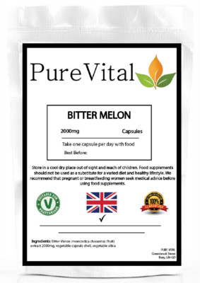PureVital | Bittermelone | 2000mg | Hochfeste Kapseln