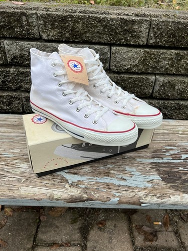 New Old Stock Vintage Optical White Converse Top Made In USA Mens Size 12 | eBay