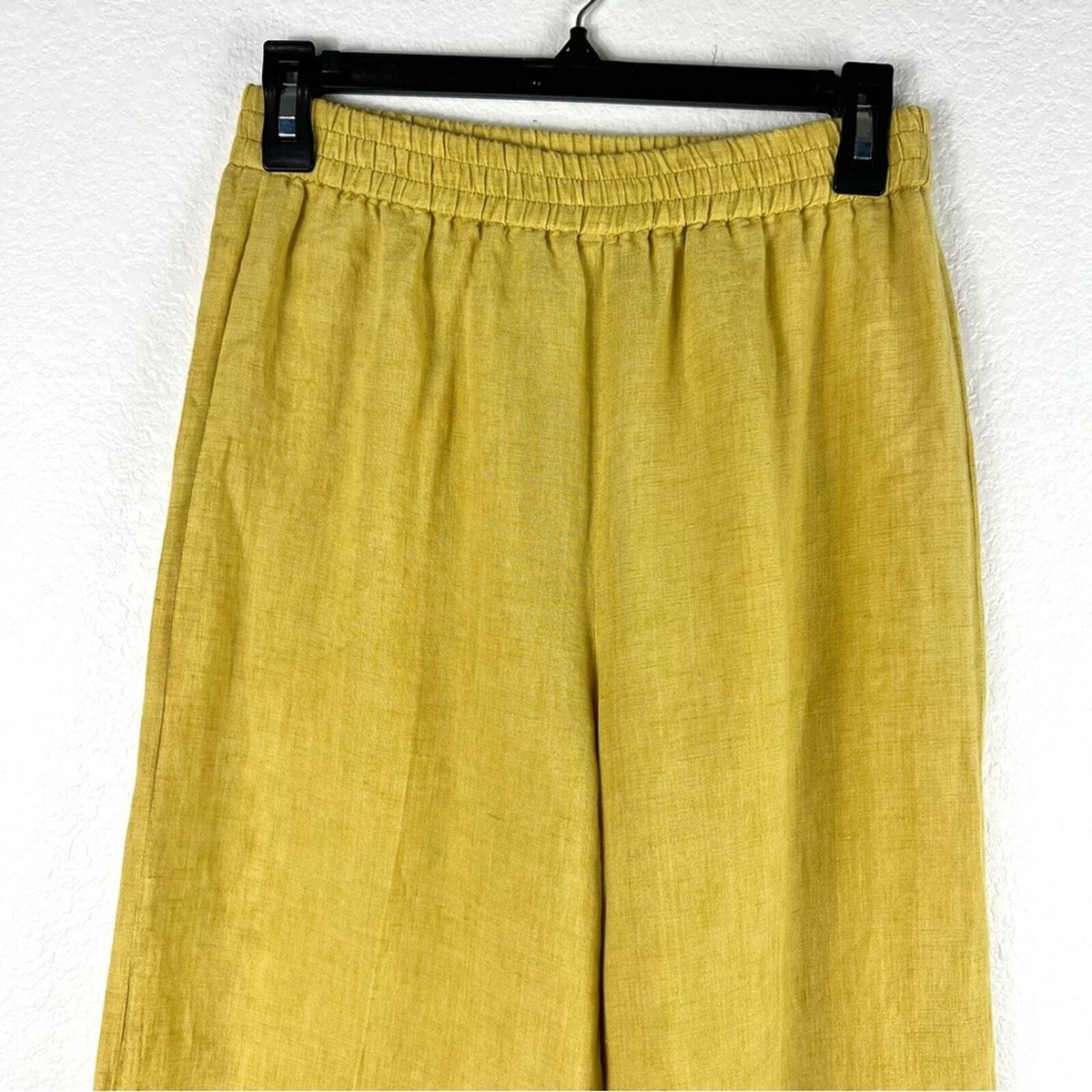 Fabiana Filippi linen pant in mustard yellow size XS | eBay