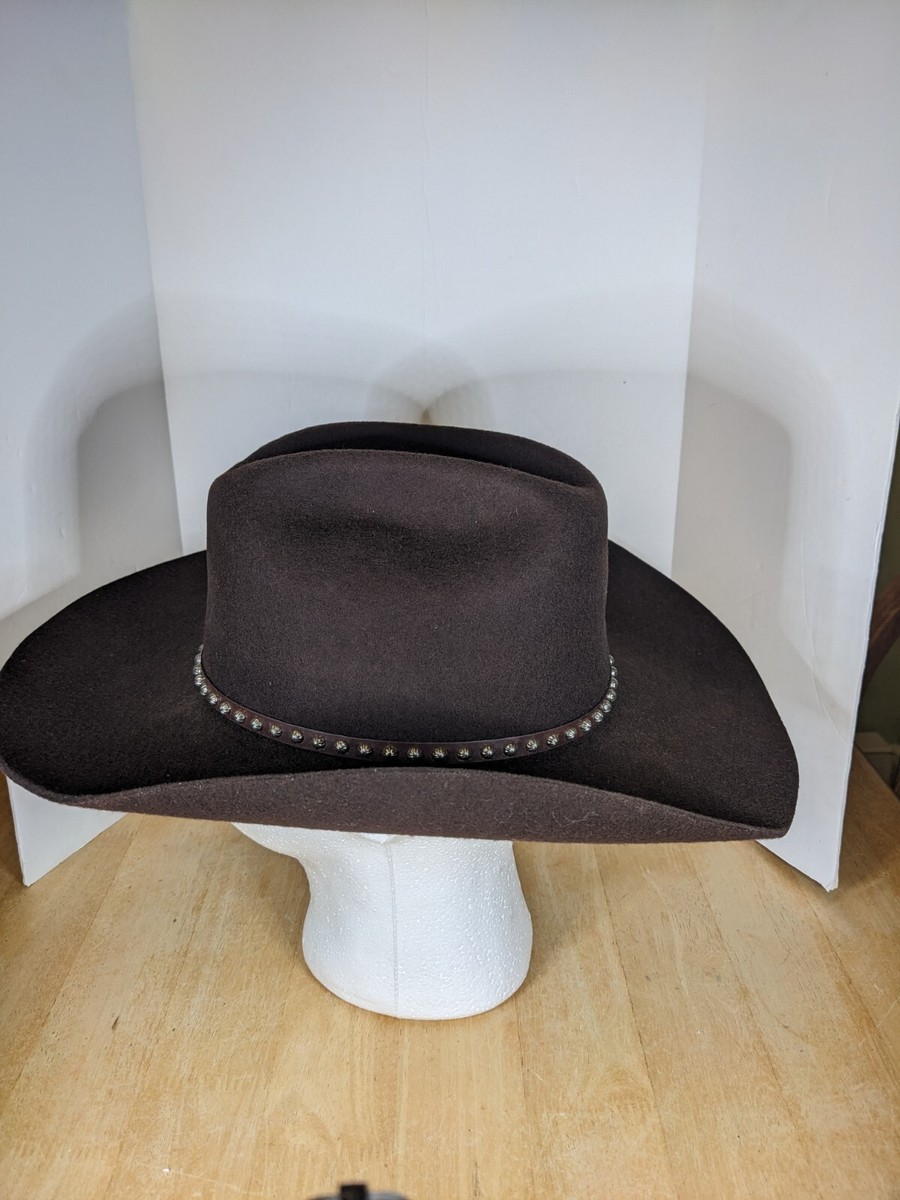 Stallion Stetsonフェルトハット Vintage Stallion by Stetson XX Wool Cowboy Hat ~ Black ~ 7