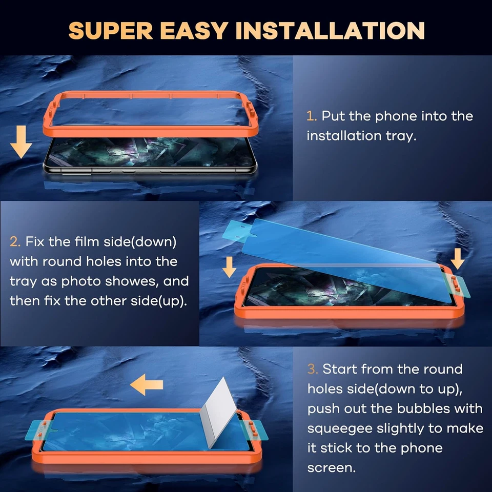 [4-Pack] FANGTIAN for Google Pixel 8 Pro Screen Protector [Not Glass] - Film for - Image 3 of 4