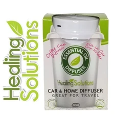 Healing Solutions Traveling Coffee Cup Essential Oil Diffuser USB for Car/Home