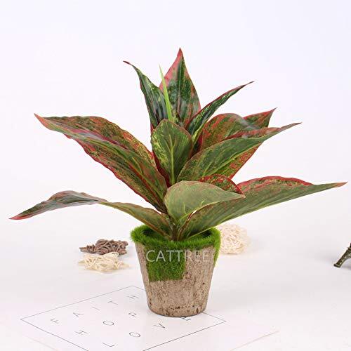 Fake Plants Artificial Plant Outdoor Shrubs Faux Grass Plastic Leaves Greener... - Picture 4 of 9