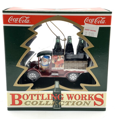 NIB  Delivery For Santa  - Coca-Cola Brand Ornament Bottle Works Collection