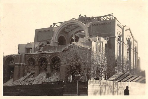 zerstörte Synagoge Kirche bei Danzig