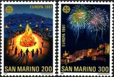 Timbres Europa CEPT Folklore St Marin 1024/5 ** (51697AV)