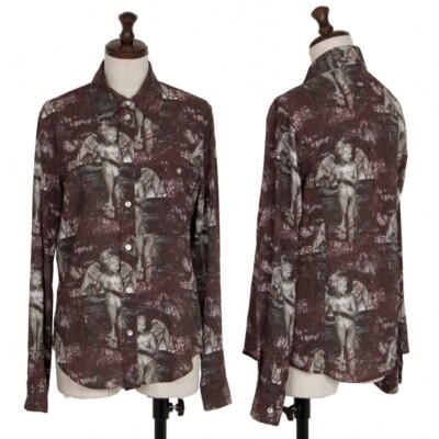 Jean-Paul GAULTIER CLASSIQUE Angel Print Chiffon Long Sleeve