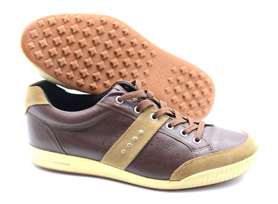 Men's Ecco 'Biom Hybrid' Brown Leather / Suede Golf Shoes Size US 10 EUR 44