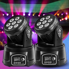 2X 105W RGBW DMX DJ Disco Party Lights LED Beam Wash Moving Head Stage Lighting