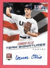 2015 Connor Ollio Panini USA Baseball Rookie Auto 238/299