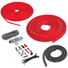 Belva BPK4 4 AWG Gauge Amplifier Power Wiring Install Kit w/ Speaker Cable