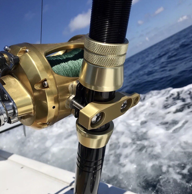 PENN International 80 130 Reel Clamp Anodized Aluminum Fishing Engraved  V3009 | eBay