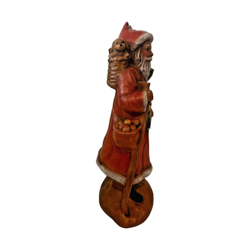 Santa Hand Painted Ceramic Santa Claus Nicholas Provincial Mold USA 11" Vintage - Picture 8 of 9