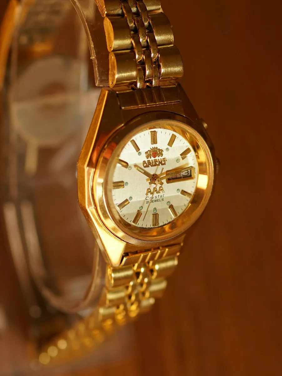 Orient Ladies Vintage Automatic Watch Mint Gold Au Serviced
