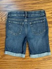 Girls Size 8 JUMPING BEANS Stretch Denim Cuffed Bermuda Shorts Medium Wash — photo 5