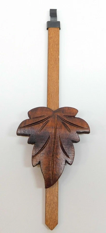 Cuckoo Clock Maple Leaf Pendulum NEW Brown Walnut Stain CHOOSE FROM 3 SIZES - Image 3 of 4