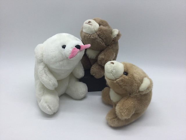 Vintage GUND SNUFF Snuffles Teddy Bear Lot 1980 Brown Golden & Love The Stache | eBay