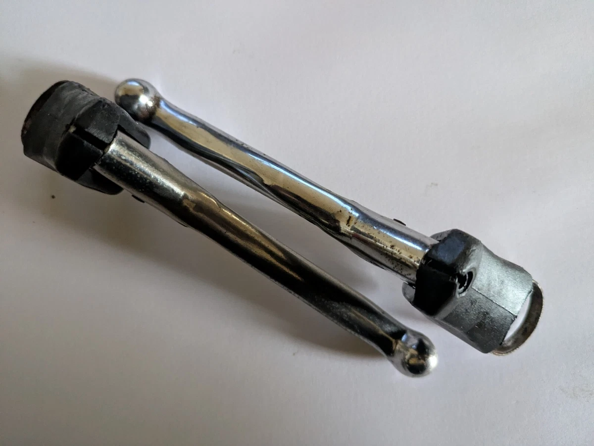 Paire De Poignées De Frein Vélo Vintage – Acier Chromé, Pour Vélo De Ville, Occasion