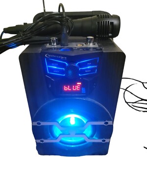 Technical Pro WASP420 Portable Rechargeable Bluetooth Speaker w/LED's+Microphone