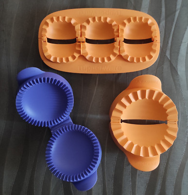 Lot De 2 Moules Tupperware Chausson Party – Orange – Amuses Bouches – Excellent État